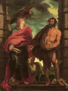 Van DYCK Antoon 1599-1641,Saint John the Evangelist and Saint John the Bapti,Christie's 2007-05-09