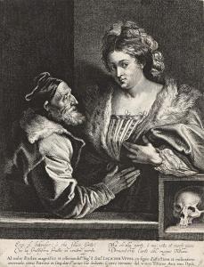 Van DYCK Antoon 1599-1641,Titian and his Mistress,Swann Galleries US 2024-04-18