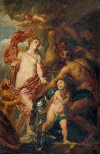 Van DYCK Antoon 1599-1641,Venus in der Schmiede des Vulkan,Galerie Bassenge DE 2015-05-29