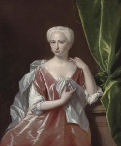 van DYK Philip le Petit,Portrait of a lady, three-quarter-length, in a pin,Christie's 2008-01-15