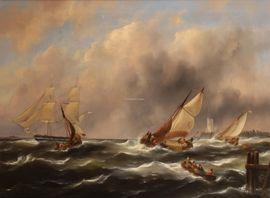 van EMMERIK Govert 1808-1882,Marine,1852,Campo & Campo BE 2021-06-01