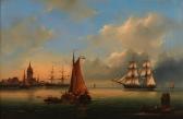 van EMMERIK Govert 1808-1882,Ships in a German harbor,Bonhams GB 2011-08-14
