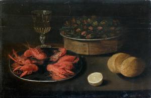 van ES Jacob Foppens 1596-1666,Nature morte avec écrevisses, noisettes, pa,Baron Ribeyre & Associés 2014-10-24