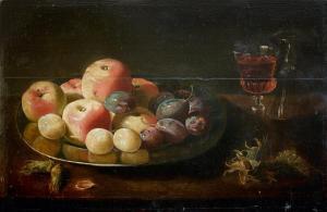 van ES Jacob Foppens 1596-1666,Nature morte avec une assiette de prunes et,Baron Ribeyre & Associés 2014-10-24