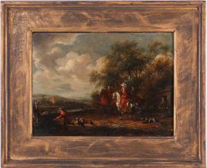 van ESSEN Cornelis 1700-1770,an equestrian hunting scene,Dawson's Auctioneers GB 2022-04-29