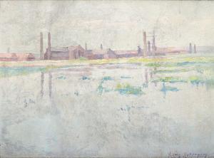 van EXTERGEM Georges 1800-1900,Reflets dans l\’étang,Horta BE 2020-10-12