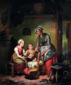 van EYCKEN Jean Baptiste 1809-1853,Binnenhuis met piepende jongen,Venduehuis NL 2011-11-09