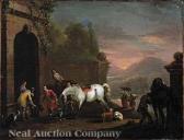 Van Falens Carl,A Courtly CoupleReceiving a Noble Visitor at a Cas,Neal Auction Company 2008-10-11