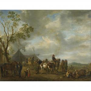 Van Falens Carl 1683-1733,SCÈNE DE CAMPEMENT MILITAIRE,Sotheby's GB 2011-06-23