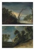 van GEEL Jacob,A wooded, river landscape with a watermill and a b,1637,Christie's 2011-12-07