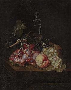 van GELDER Nicolaes 1636-1676,Still life with fruits and glass goblet,1670,Neumeister DE 2020-12-02
