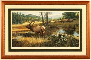 VAN GILDER RON 1946,The Guardian - Elk,Dargate Auction Gallery US 2009-08-07