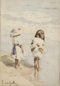 van GOETHEM Edward 1857-1924,Children paddling,Mallams GB 2023-10-18