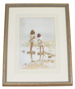 van GOETHEM Edward 1857-1924,Two children paddling upon a beach,Gardiner Houlgate GB 2022-07-21