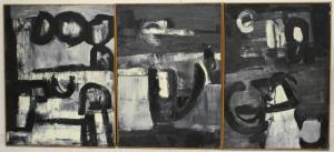 VAN GOETHEM Jan 1930,Abstract in zwart gijs wit,1960,Venduehuis NL 2012-03-21