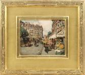 van GORDER Luther Emerson 1861-1931,A Paris boulevard,1910,Eldred's US 2019-11-22