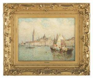 van GORDER Luther Emerson 1861-1931,Golden Hour, Venice,New Orleans Auction US 2021-07-24