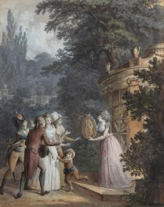 van GORP Henri Nicolas 1756-1819,Lovers in a garden,Sotheby's GB 2023-12-19