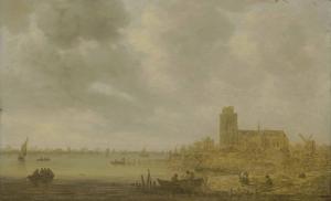 VAN GOYEN Jan Jozefsz 1596-1656,A view of Dordrecht,1643,Christie's GB 2018-04-19