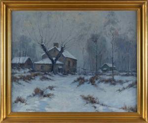 van GREENE Albert Nesse 1887-1971,Winter Night,Eldred's US 2023-07-28