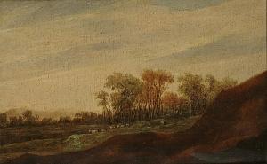 VAN GROENEWEGEN Pieter Anthonisz 1590-1658,A panoramic landscape with animals grazing befor,Bonhams 2004-06-08