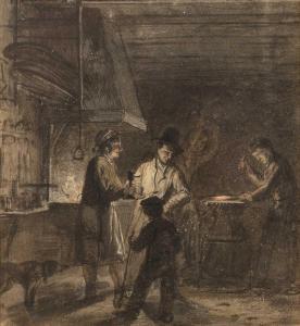 van HAANEN George Gillis 1807-1879,The Blacksmith's Forge,Mallams GB 2023-10-18