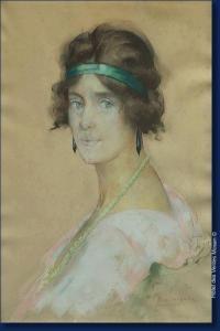 van HAELEN Henri 1876-1944,Portrait de femme,Hotel Des Ventes Mosan BE 2009-03-18