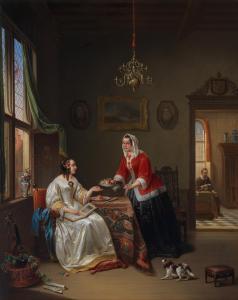 van HAMME Alexis 1818-1875,At leisure,1861,Bonhams GB 2023-11-15