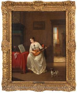 van HAMME Alexis 1818-1875,Elegant Interior Scene,Mealy's IE 2016-05-24
