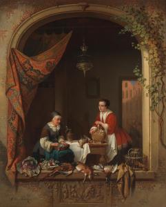 van HAMME Alexis 1818-1875,The game dealer,1858,Bonhams GB 2023-11-15