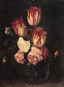 van HECKE Albert 1909,Bouquet de tulipes et de roses d,Artcurial | Briest - Poulain - F. Tajan 2016-11-14