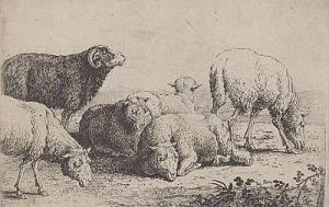 van HECKE Albert 1909,Sheep,Aspire Auction US 2013-02-16