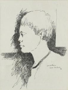 van HECKE Arthur 1924-2003,Portrait de Guillaume,1975,Mercier & Cie FR 2012-12-15