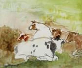 van HECKE Arthur 1924-2003,Vaches au pré,Mercier & Cie FR 2011-11-05
