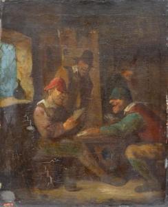 van HEEMSKERCK Egbert II 1676-1744,Card players in a tavern,Venduehuis NL 2021-11-21