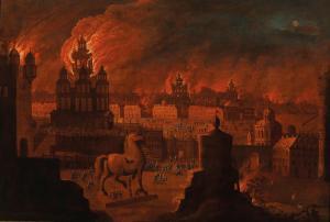 van HEIL Daniel 1604-1662,The Burning City of Troy,Palais Dorotheum AT 2022-11-10