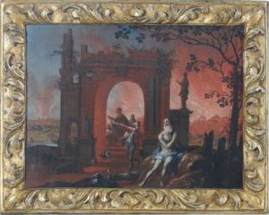van HEIL Daniel 1604-1662,The Burning of Troy,Christie's GB 2009-02-10