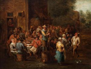van HELMONT Matthieu 1623-1679,The village feast,De Vuyst BE 2024-03-02