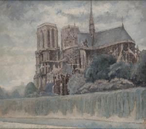 van HERWIJNEN Jan 1889-1965,Notre Dame de Paris,1938,Campo & Campo BE 2023-10-24