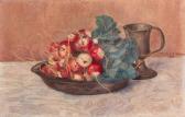 van HETTINGA TROMP T. Geertruida Maria 1872-1962,A still life with radishes on a pe,1928,Christie's 1999-01-19
