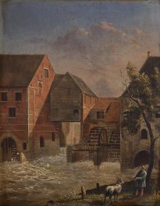 VAN HOEY JOSEPH IGNACE 1810-1892,THE WATER-MILL,1829,Lyon & Turnbull GB 2012-02-18