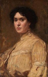 van HOLDER Frans 1881-1919,Portrait féminin,Horta BE 2021-12-06