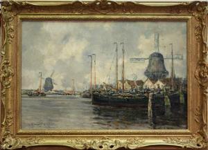 VAN HOLST T.,Dutch Canal Scene,Tooveys Auction GB 2013-06-12