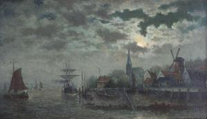 VAN HOORDE constant 1900-1900,Effet de lune,1903,Bernaerts BE 2015-02-16