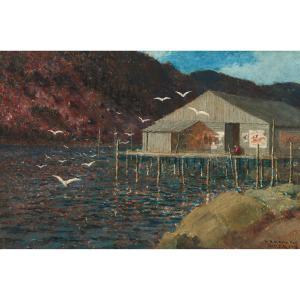 VAN HORNE WILLIAM CORNELIUS 1843-1915,FISHING CAMP,1899,Waddington's CA 2023-11-30