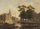 Van HOVE Bartholomeus J. 1790-1880,Haag Sommerliche Stadtansicht,1840,Ketterer DE 2018-11-23