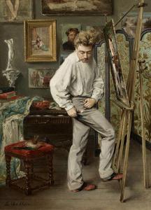 van HOVE Edmond Theodor 1853-1913,Autoportrait de l'artiste,Artcurial | Briest - Poulain - F. Tajan 2019-11-13