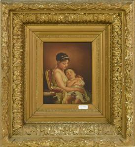 van HOVE Edmond Theodor 1853-1913,Mère et enfant,Rops BE 2020-05-24