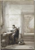 VAN HOVE Hubertus,Ein Gelehrter in Tracht des 17. Jahrhunderts in se,Galerie Bassenge 2014-11-28