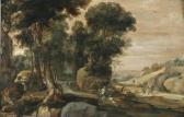 VAN HULST II Pieter 1623-1639,Paysage avec le Bon Samaritain,1639,Mercier & Cie FR 2010-10-10
